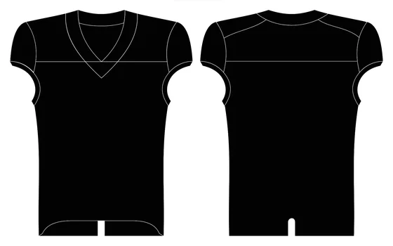 American Football Jersey Art# 201 — front and back style reference