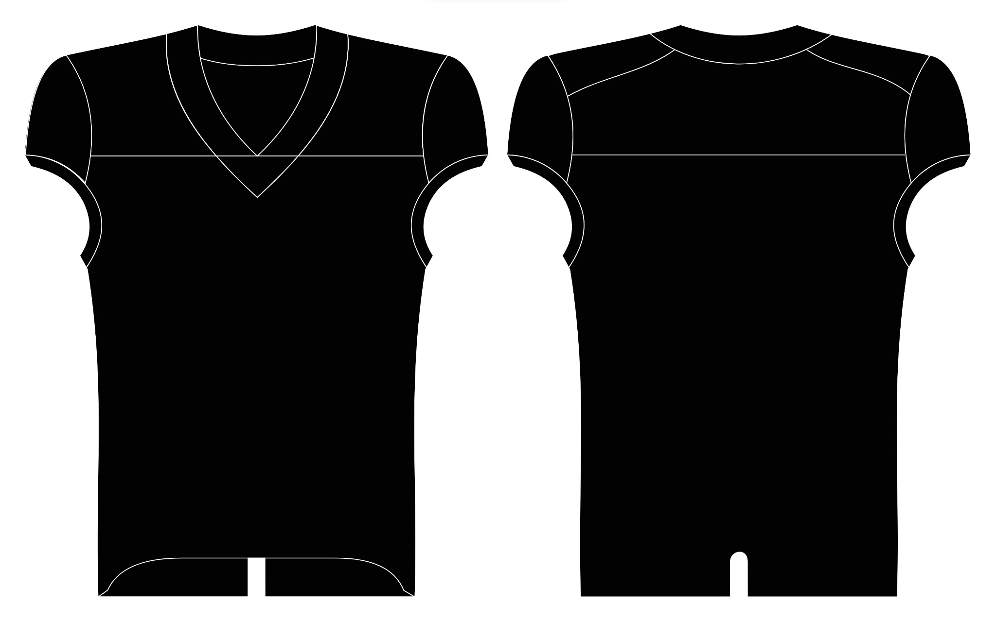 American Football Jersey Art# 201 — front and back style reference