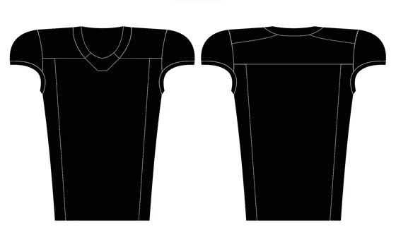 American Football Jersey Art# 202 — front and back style reference