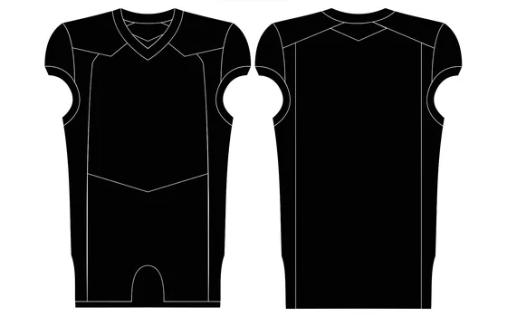 American Football Jersey Art# 203 — front and back style reference