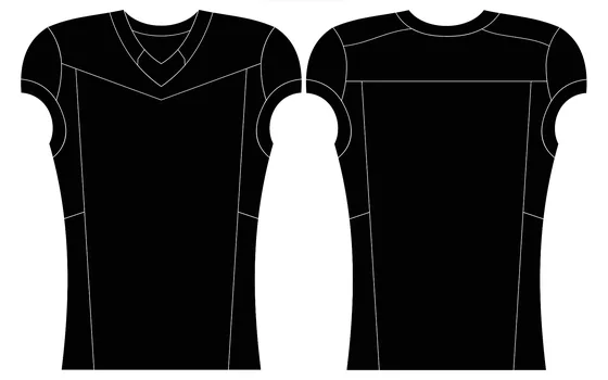 American Football Jersey Art# 204 — front and back style reference