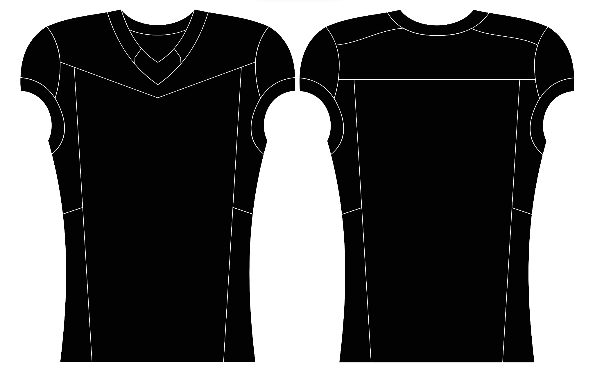 American Football Jersey Art# 204 — front and back style reference