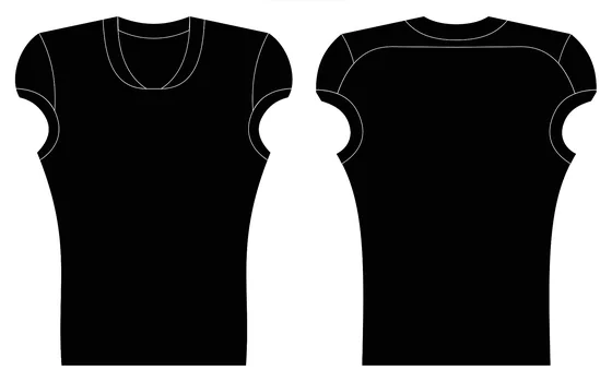 American Football Jersey Art# 205 — front and back style reference