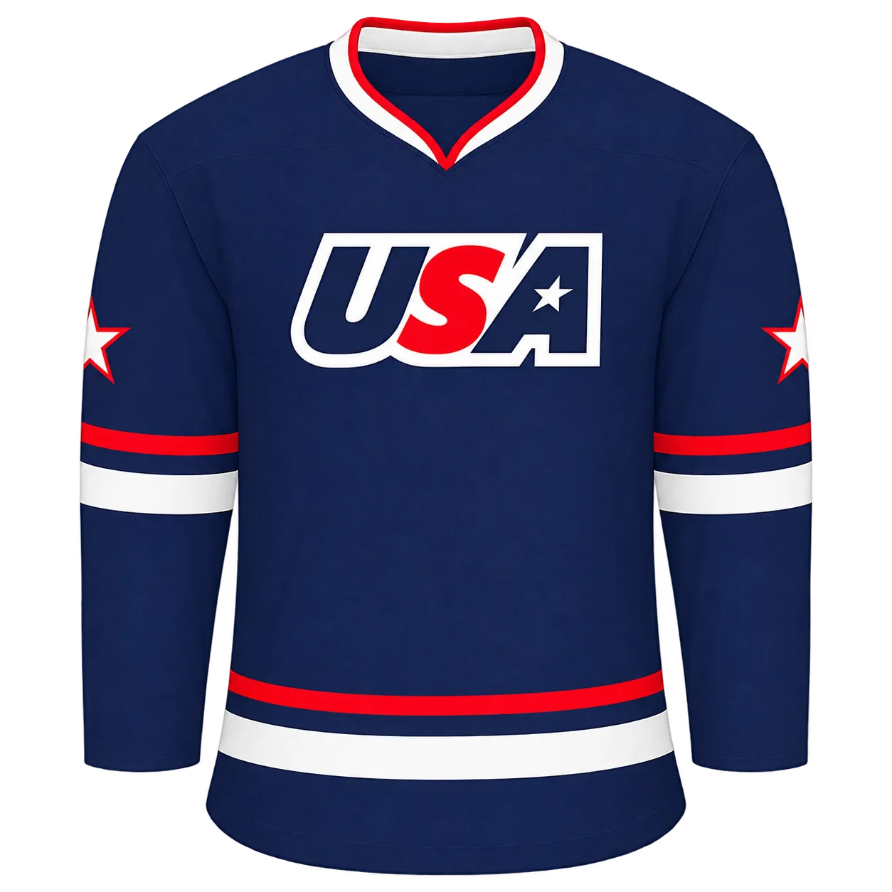 Navy ice hockey jersey style reference