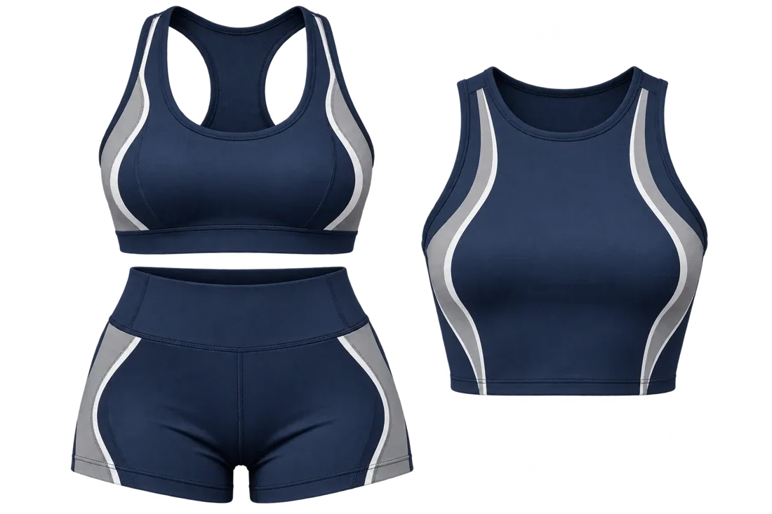 Custom pole fitness apparel set